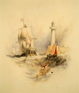 Ramsgate Harbor (akvarel)