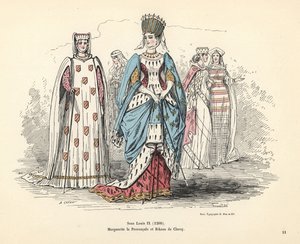 Kostumer af Margaret af Provence og Rikaus af Claroy. af Alfred Grevin