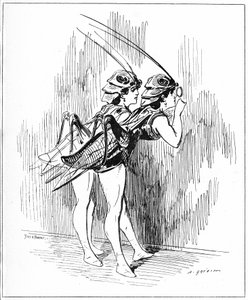 Illustration til "The Spirit of Women" af Alfred Grevin