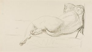 Liggende nøgen af Alfred H. Maurer