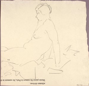 Liggende nøgen af Alfred H. Maurer
