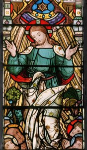 Kristus i majestæt, ca. 1867 (farvet glas)