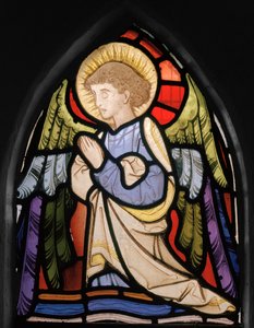 Bedende engel, 1866 (glasmaleri)