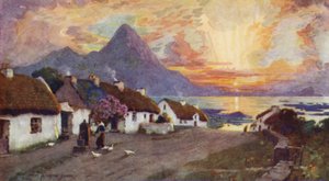 Croagh Patrick og Clew Bay, Westport, Galway amt af Alfred Heaton Cooper