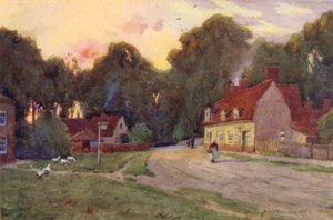 Østre Bergholt, Suffolk af Alfred Heaton Cooper