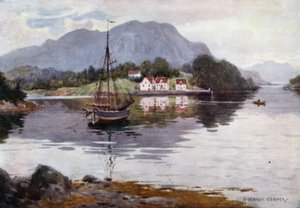 Godosund, Hardanger Fjord af Alfred Heaton Cooper