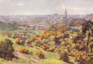 Norwich fra Mousehold Heath, Norfolk af Alfred Heaton Cooper