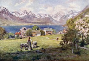 Romsdal Fjord, fra Næs af Alfred Heaton Cooper