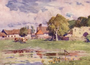 The Abbey Farm, Thetford, Norfolk af Alfred Heaton Cooper