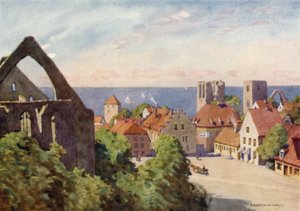 Visby By af Alfred Heaton Cooper