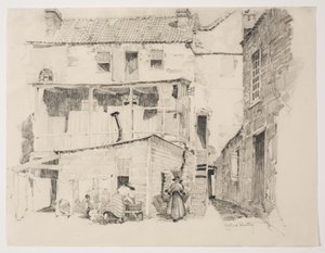 Mandag morgen i Charlestown, ca. 1877-1922 (blyant) af Alfred Heber Hutty
