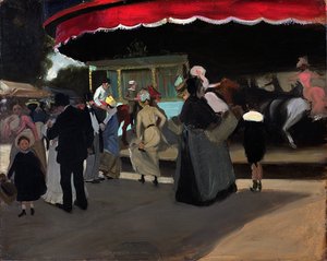 Karrusel, ca. 1904 (olie på pap)