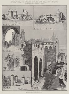 Carcassonne, den gamle bolværksby nær Pyrenæerne