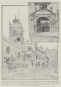 Cripplegate Church, Miltons gravsted, er ved at blive revet ned