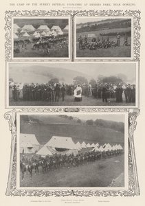 Surrey Imperial Yeomanrys lejr i Denbies Park, nær Dorking