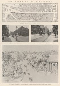 Udvidelsen af Piccadilly af Alfred Hugh Fisher