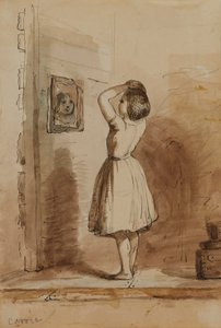 Carrie. Toilettet – på »Broken Mirror« af Alfred Jacob Miller