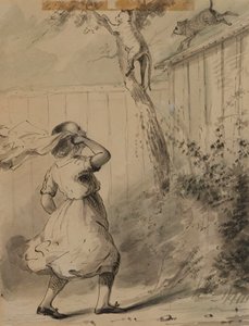 Carrie og kattene af Alfred Jacob Miller