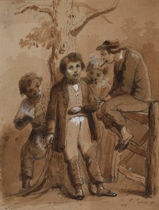 Berusede Sam af Alfred Jacob Miller