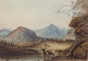 Formations of Rock nær Sweet Water, ca. 1837 (akvarel på papir) af Alfred Jacob Miller