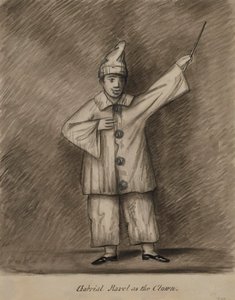 Gabriel Ravel som klovn af Alfred Jacob Miller