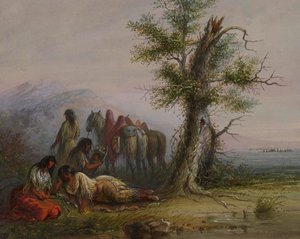 Indianske kvinder af Alfred Jacob Miller