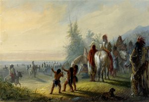 Flytning af lejren af Alfred Jacob Miller