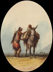Root Diggers, ca. 1837 (akvarel og gouache på papir) af Alfred Jacob Miller