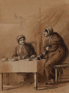 Sairey Gamp og Betsy Prig af Alfred Jacob Miller