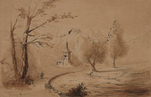 Udsigt over en ejendom af Alfred Jacob Miller