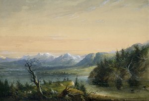 Wind River-kæden af Alfred Jacob Miller