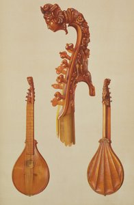 Cittern lavet af Antonio Stradivarius (ca. 1644-1737) 1700, fra 
