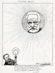 Karikatur af Victor Hugo og Emile Zola., ca. 1875-1880 (gravering)