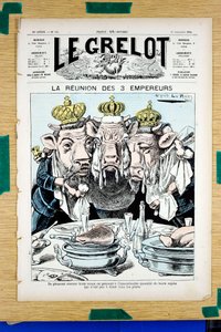 Cover af "" The Grelot"", Satirisk i farver af Alfred Le Petit