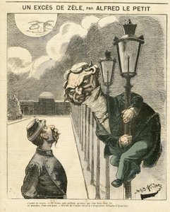 Illustration af Alfred Le Petity (1841-1909) til forsiden af Le Grelot af Alfred Le Petit