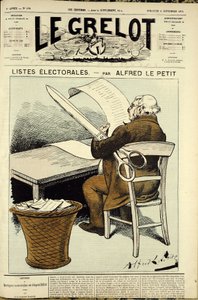 Illustration til forsiden af Le Grelot, nr. 178 af Alfred Le Petit