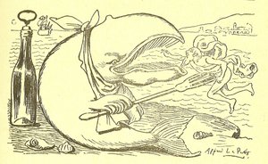 Illustration af Alfred Le Pete (1841-1909) i Gros-Jean og hans kur af Alfred Le Petit
