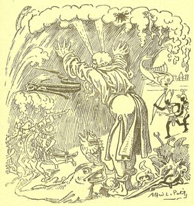 Illustration af Alfred Le Pete (1841-1909) i Gros-Jean et son-kur af Alfred Le Petit