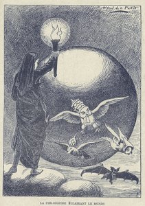 Illustration af Alfred Le Petit (1841-1909) i Grosjean og hans kur af Alfred Le Petit