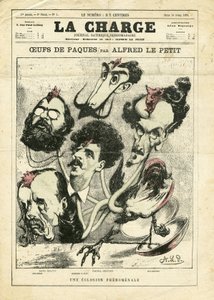 Illustration af Alfred Le Petité (1841-1909) i LA Charge (1870) af Alfred Le Petit