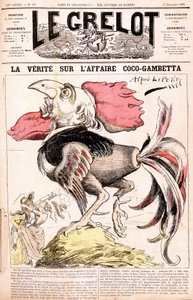 Sandheden om Coco-affæren (Gambetta og dens "" kyllinger") - Gambetta - af Alfred Le Petitty, i "" Le Grelot""" af 17/12/1882 af Alfred Le Petit