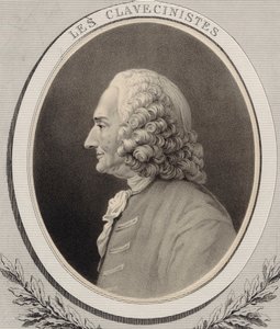Portræt af komponisten Jean-Philippe Rameau 1683-1764.