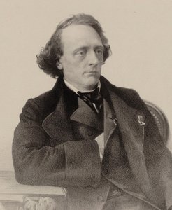 Portræt af pianisten og komponisten Henry Litolff 1818-1891, 1858.