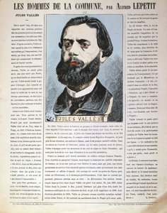 Jules Valles, fransk journalist, forfatter og medlem af Pariserkommunen, 1871 af Alfred Lepetit