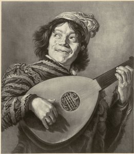 Narren, efter Frans Hals af Alfred Louis Bahuet