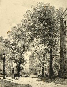 Fountain Court, Temple (radering)