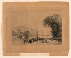 Bredden af ​​Seinen i Rouen