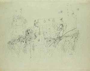 Uden titel, ca. 1941-42 (indisk blæk på papir)