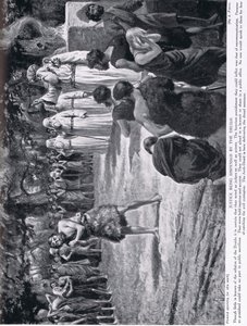 Retfærdigheden uddeles af druiderne, illustration fra 