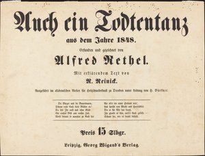 Også en dødedans: Titelblad af Alfred Rethel